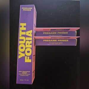 Youth Foria Pregame Primer 1 Full Size (30ml) And 2 Sample Sizes (5ml)